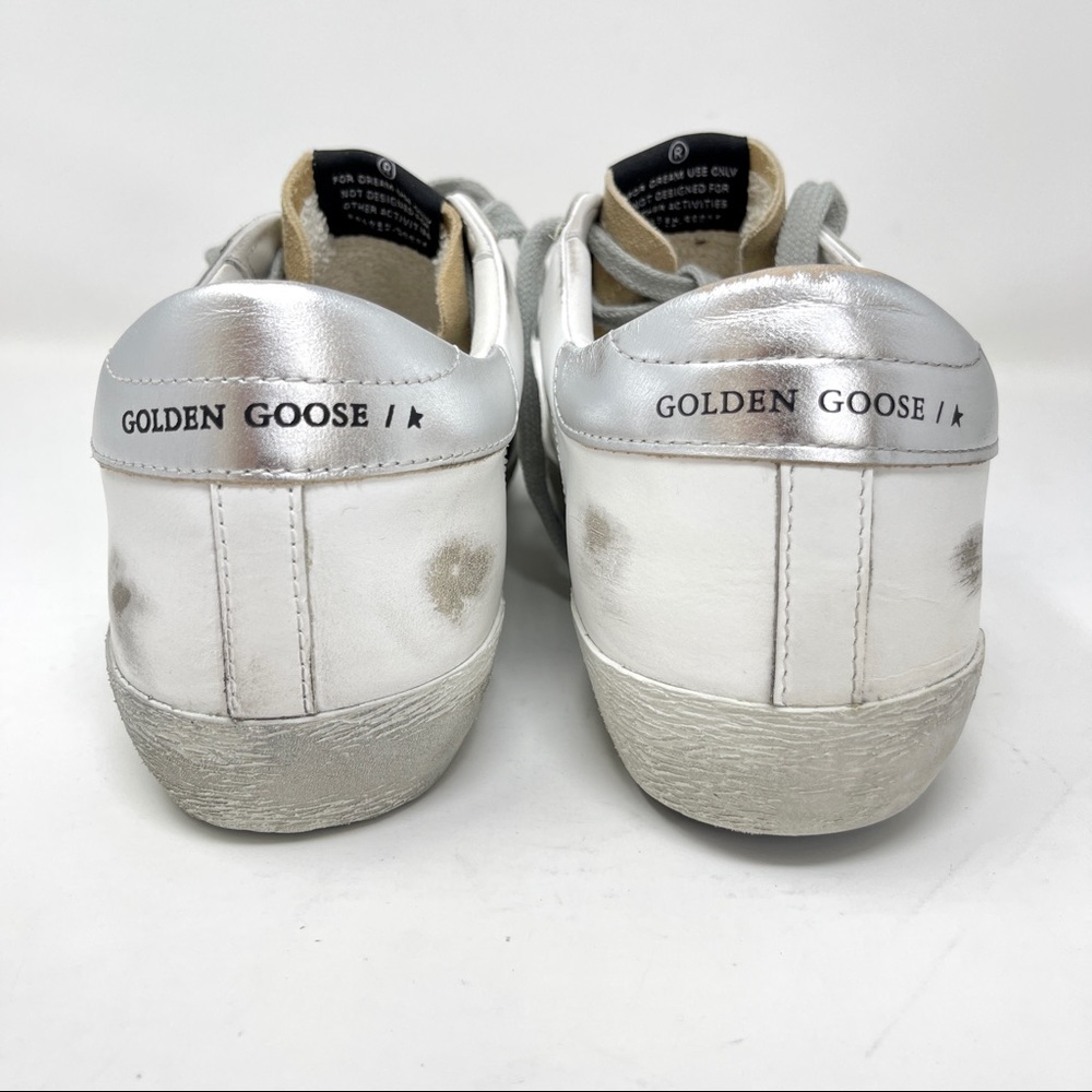 Golden Goose Superstar Men Classic White Leather Sneakers Laminated US 9 EU 42 - Picture 4 of 10